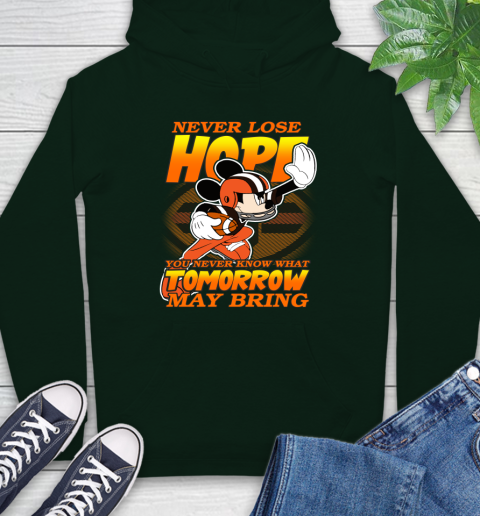 Cleveland Browns NFL Football Mickey Disney Never Lose Hope Hoodie 12