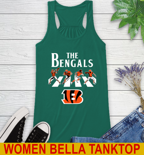 NFL Football Cincinnati Bengals The Beatles Rock Band Shirt Racerback Tank 5