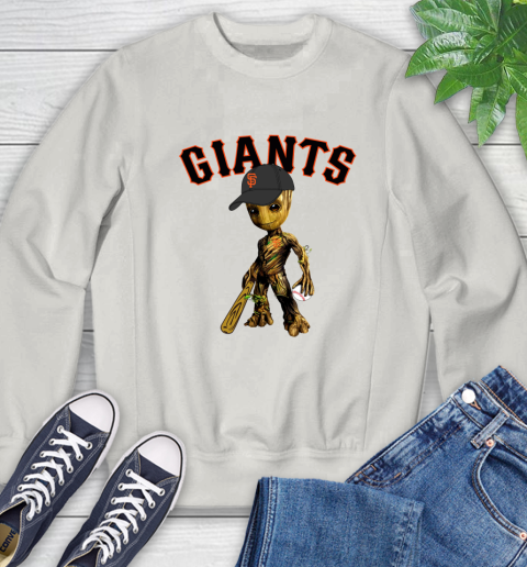 MLB San Francisco Giants Groot Guardians Of The Galaxy Baseball Sweatshirt 12