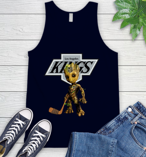Los Angeles Kings NHL Hockey Groot Marvel Guardians Of The Galaxy Tank Top 3