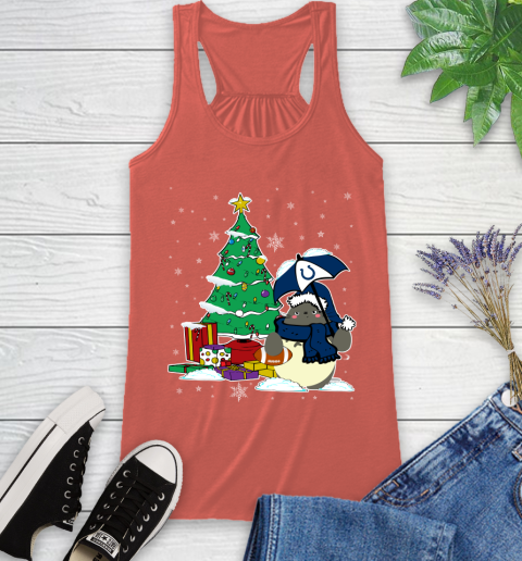 Indianapolis Colts NFL Football Cute Tonari No Totoro Christmas Sports Racerback Tank 3