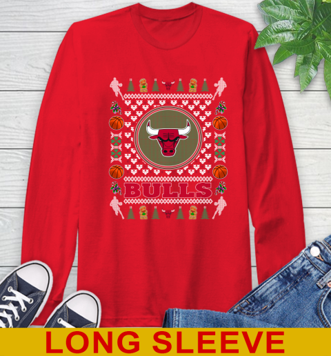 Chicago Bulls Merry Christmas NBA Basketball Loyal Fan Long Sleeve T-Shirt 12