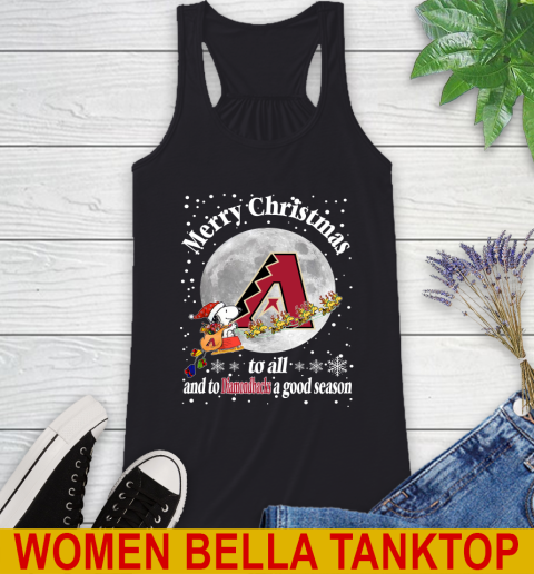 Arizona Diamondbacks Merry Christmas To All And To Diamondbacks A Good Season MLB Baseball Sports Racerback Tank