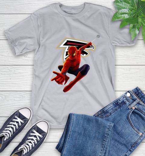 NFL Spider Man Avengers Endgame Football Atlanta Falcons T-Shirt 6