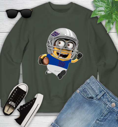 NFL New York Giants Minions Disney Football Sports Youth Sweatshirt 10
