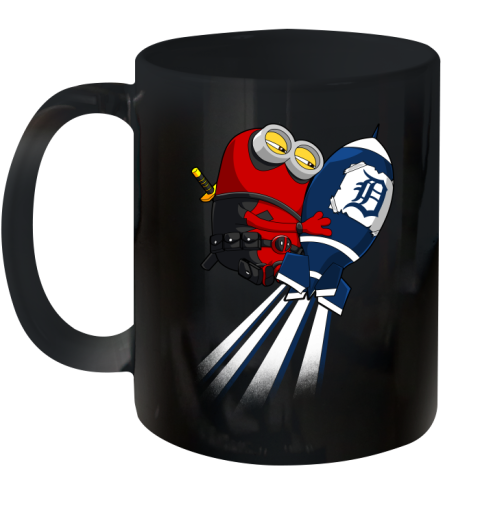 MLB Baseball Detroit Tigers Deadpool Minion Marvel Shirt Ceramic Mug 11oz