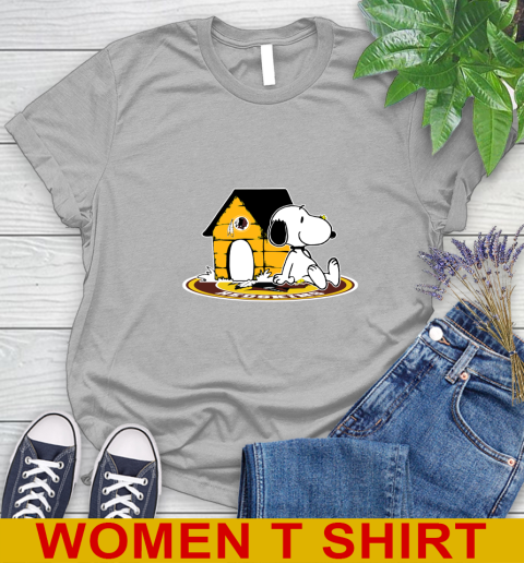 NFL Football Washington Redskins Snoopy The Peanuts Movie Shirt Women's T-Shirt 5