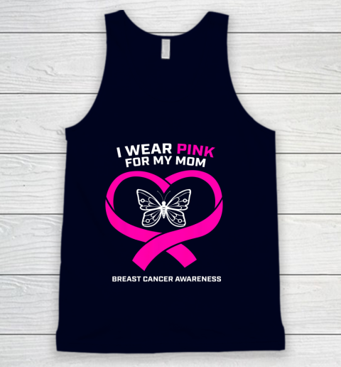 Men Women Kids Wear Pink For My Mom Breast Cancer Awareness Tank Top 2