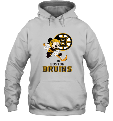 Nhl Hockey Mickey Mouse Team Boston Bruins Hoodie