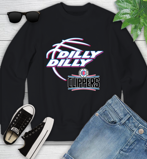 NBA Los Angeles Clippers Dilly Dilly Basketball Sports Youth Sweatshirt 2