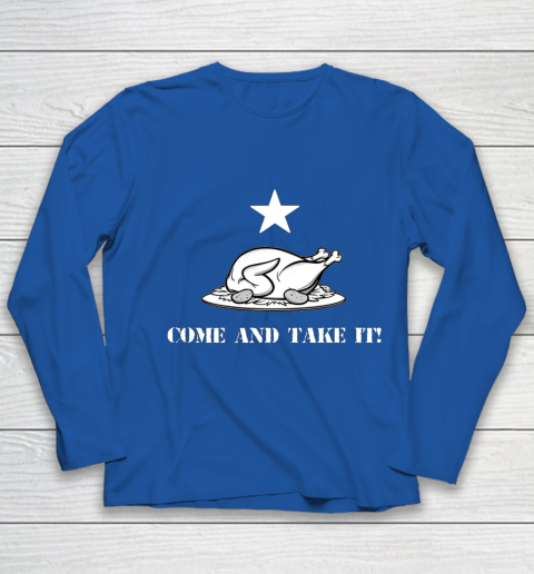 Thanksgiving Come And Take It Turkey Dinner Youth Long Sleeve 7