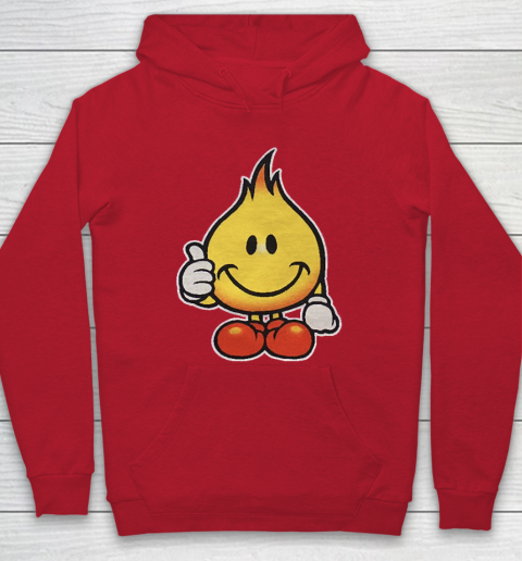 Hooked guy in red hoodie 2025