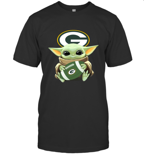 Star Wars Baby Yoda Hugs Green Bay Packers The Best The Mandalorian Football Fans Hug Me You Must
