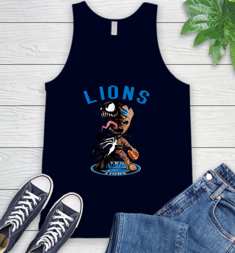 NFL Detroit Lions Football Venom Groot Guardians Of The Galaxy Tank Top 3