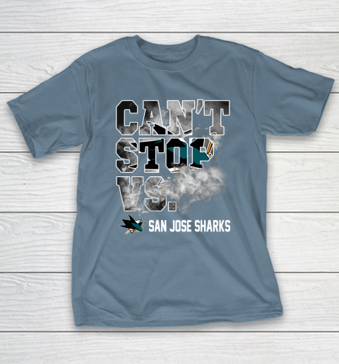NHL San Jose Sharks Hockey Can't Stop Vs T-Shirt 6