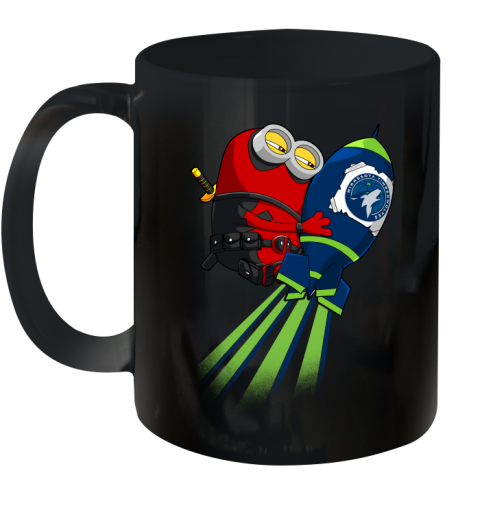 NBA Basketball Minnesota Timberwolves Deadpool Minion Marvel Shirt Ceramic Mug 11oz
