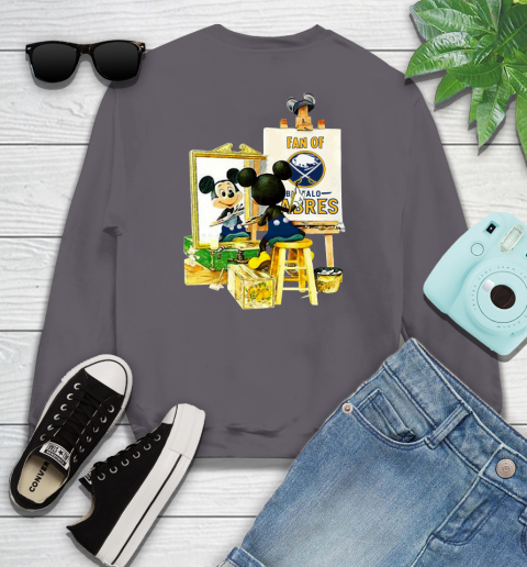 NHL Hockey Buffalo Sabres Mickey Drawing Shirt 109