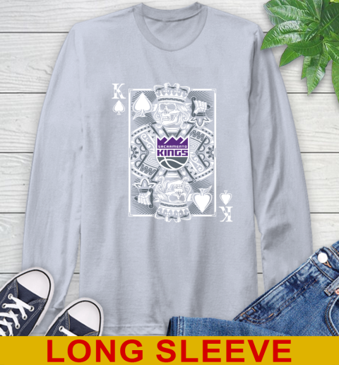 Sacramento Kings NBA Basketball The King Of Spades Death Cards Shirt Long Sleeve T-Shirt 6
