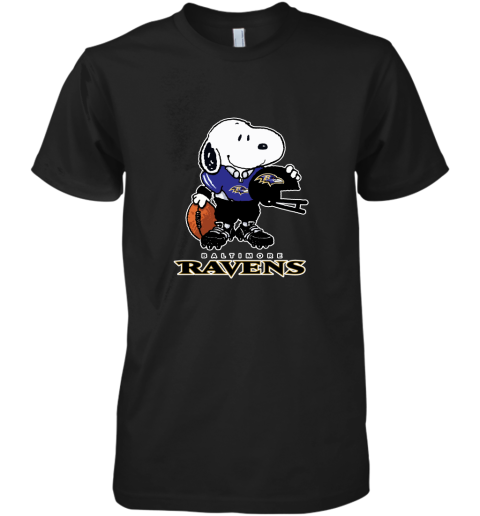 Snoopy A Strong And Proud Baltimore Ravens Player NFL Premium Men's T-Shirt