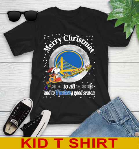 Golden State Warriors Merry Christmas To All And To Warriors A Good Season NBA Basketball Sports Youth T-Shirt