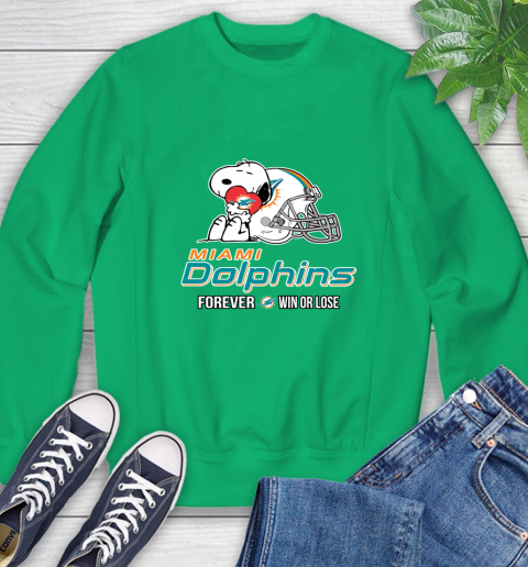 NFL The Peanuts Movie Snoopy Forever Win Or Lose Football Miami Dolphins 30