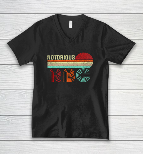Vintage Notorious RBG shirt for women Ruth Bader Ginsburg V-Neck T-Shirt