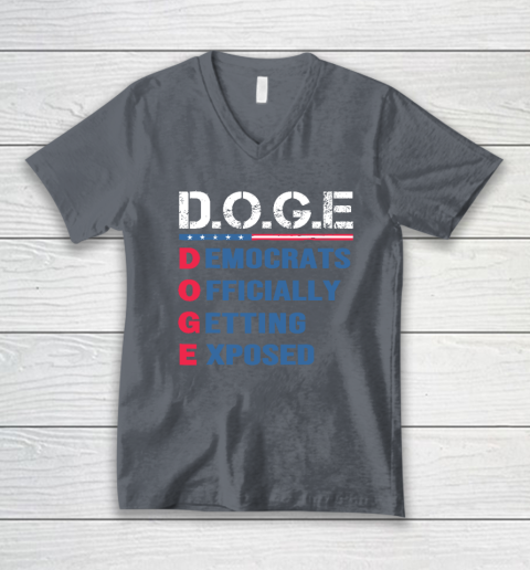 Trump D.O.G.E Department Of Government Efficiency V-Neck T-Shirt 3