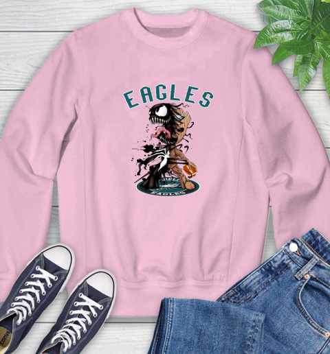NFL Philadelphia Eagles Football Venom Groot Guardians Of The Galaxy Sweatshirt 9
