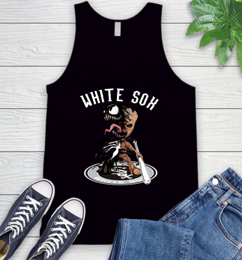 MLB Chicago White Sox Baseball Venom Groot Guardians Of The Galaxy Tank Top 2