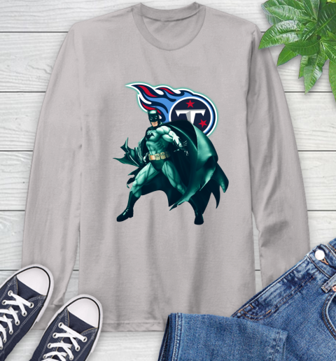 NFL Batman Football Sports Tennessee Titans Long Sleeve T-Shirt 12