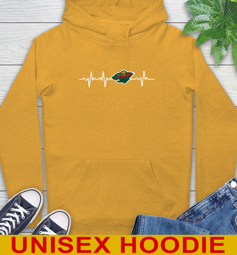 Minnesota Wild NHL Hockey Heart Beat Shirt Hoodie 2