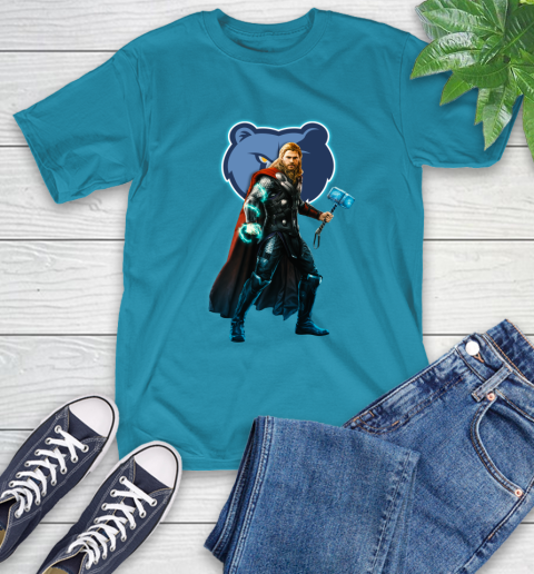 NBA Thor Avengers Endgame Basketball Memphis Grizzlies T-Shirt 8