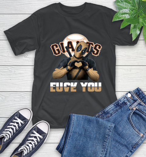 MLB San Francisco Giants Deadpool Love You Fuck You Baseball Sports T-Shirt