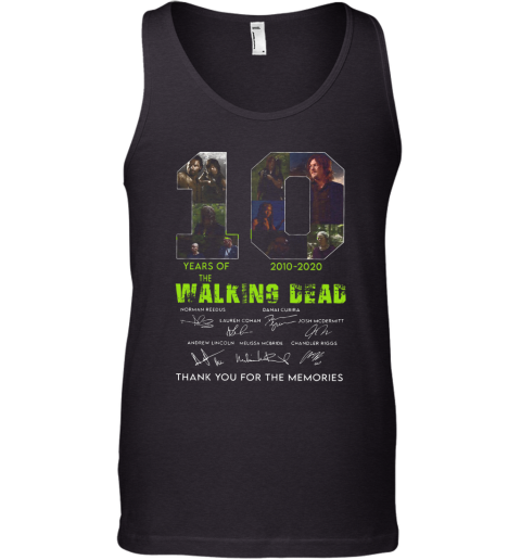 10 Years Of The Walking Dead 2010 2020 Anniversary Tank Top