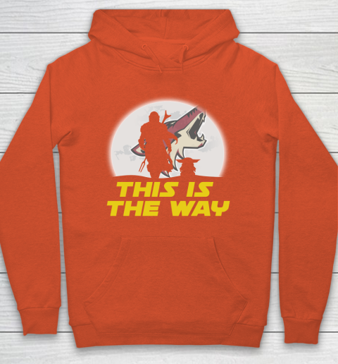 Arizona Coyotes NHL Ice Hockey Star Wars Yoda And Mandalorian This Is The Way Hoodie 3