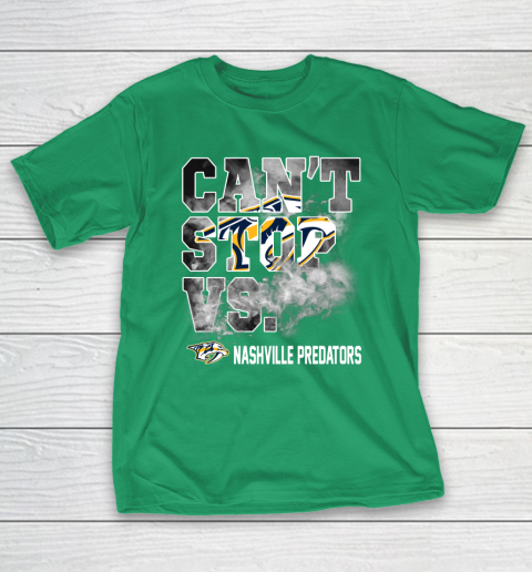 NHL Nashville Predators Hockey Can't Stop Vs T-Shirt 5