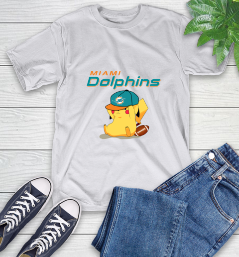 NFL Pikachu Football Sports Miami Dolphins T-Shirt 12