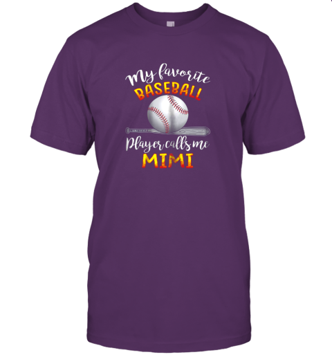 utmr my favorite baseball player calls me mimi mother39 s day jersey t shirt 60 front team purple