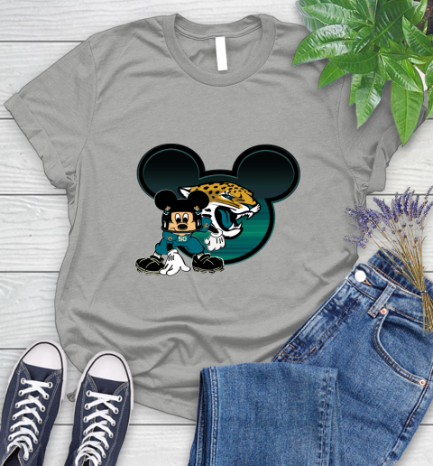 NFL Jacksonville Jaguars Mickey Mouse Disney Football T Shirt Women's T-Shirt 10