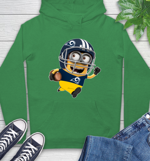 NFL Los Angeles Rams Minions Disney Football Sports Hoodie 8