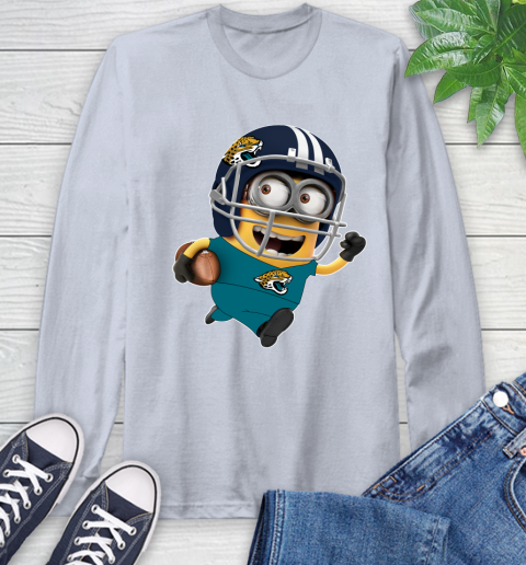 NFL Jacksonville Jaguars Minions Disney Football Sports Long Sleeve T-Shirt 6