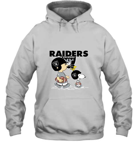 Oakland Raiders Let's Play Football Together Snoopy NFL Hoodie