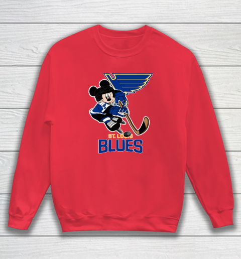 NHL St.Louis Blues Mickey Mouse Disney Hockey Sweatshirt 6