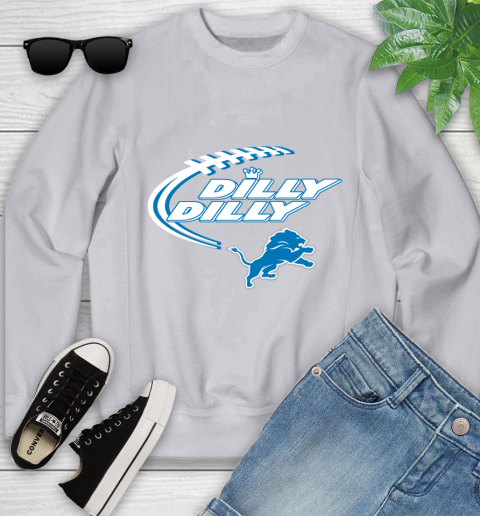 NFL Detroit Lions Dilly Dilly Football Sports Youth Sweatshirt 4