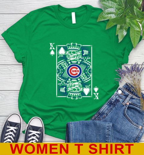Chicago Cubs MLB Baseball The King Of Spades Death Cards Shirt Women's T-Shirt 7