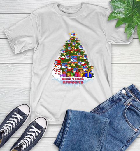 New York Rangers Merry Christmas NHL Hockey Sports T-Shirt