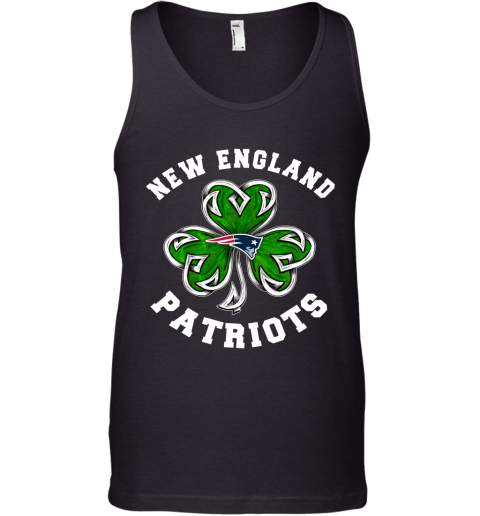 NFL New England Patriots Three Leaf Clover St Patrick's Day Football Sports VSZKMOQPVpL unisex tank 17 95 151514 front black