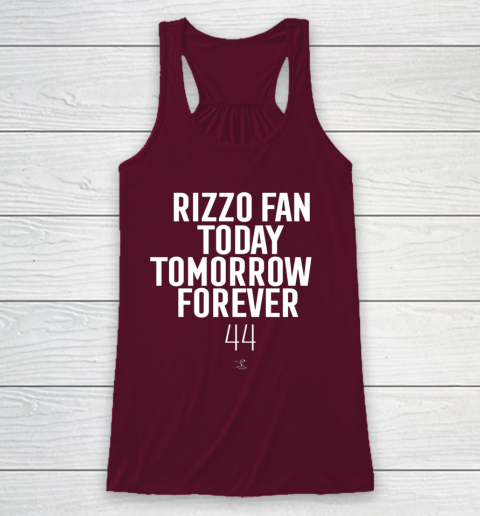 Anthony Rizzo Tshirt Fan Today Tomorrow Forever Gameday Racerback Tank 2