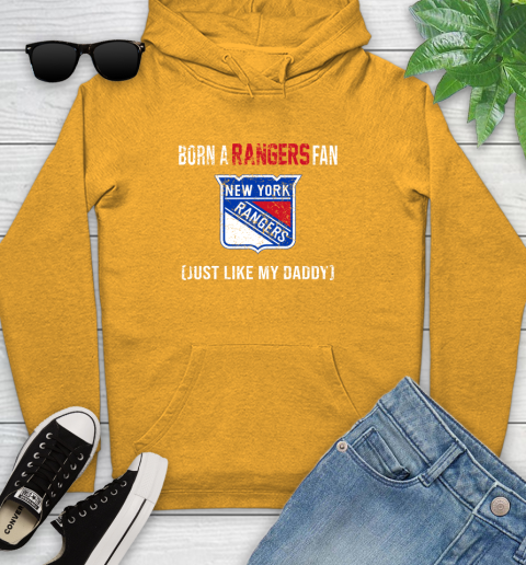 NHL New York Rangers Hockey Loyal Fan Just Like My Daddy Shirt Youth Hoodie 2