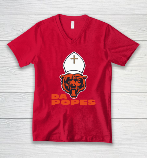 Chicago Bears Da Popes V-Neck T-Shirt 5